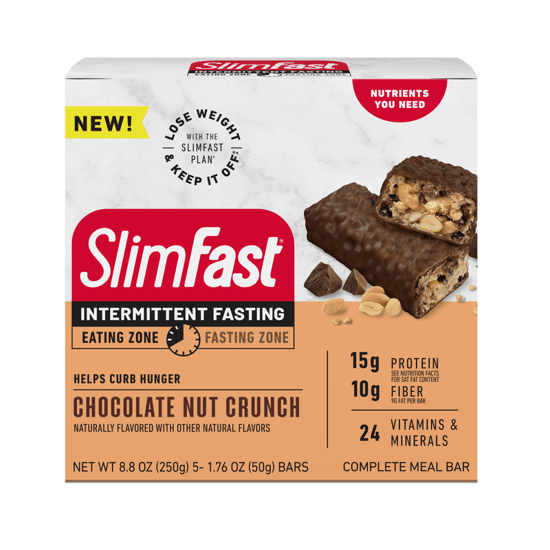 SlimFast Intermittent Fasting Chocolate Crunch Bars 5CT