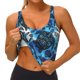 thumbnail image 3 of Balery Turtle，Shell Algae Starfish Coral Sujetadores deportivos con espalda cruzada para mujer, acolchados, sin costuras, de alto impacto, ideales para yoga, gimnasio, entrenamiento y fitness.-Small, 3 of 8
