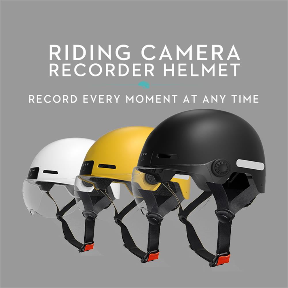 Safety headgear,Camera 8 And Helmet And Absorption Safety Camera 1300mah E-bike 8 Video 1300mah Safety And Video 1300mah Helmet And Camera Video Safety Camera Helmet Safety E-bike Yellow