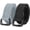 B-black+light Grey, variant on Men Canvas Fabric Belts Casual Web Cloth Belts with Black Double Ring Buckle 2 Pack