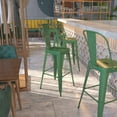 thumbnail image 2 of Bowery Hill Metal 30'' Bar Stool in Green, 2 of 8