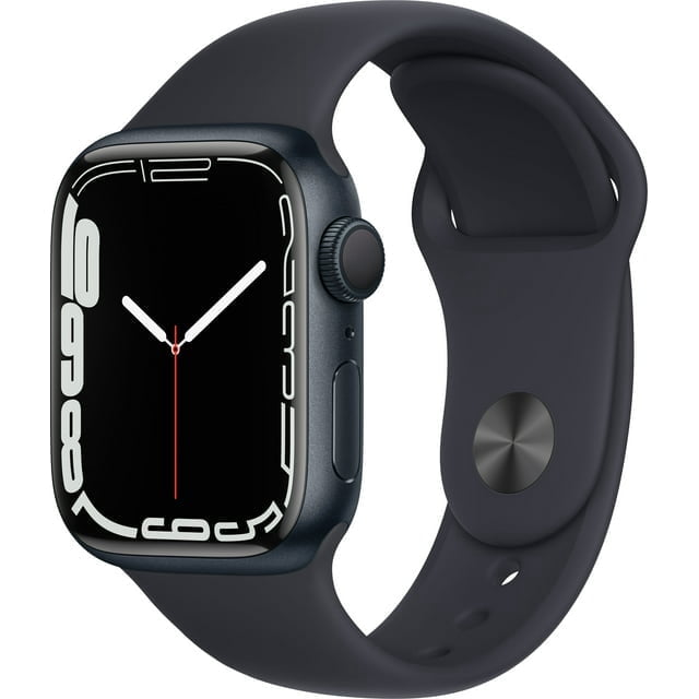 Restored Apple Watch Series 7 (GPS, 45mm) Midnight Aluminum Case with Midnight Sport Band 32GB - Excellent (Certified Refurbished)