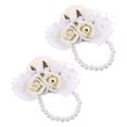 thumbnail image 1 of unbranded 2Ud Corsage De Flores Artificiales Beige Para Novia Y Damas De Con Y, 1 of 8