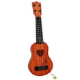 thumbnail image 3 of CIMAXIC Children Small Size Musical Instruments Imitated Ukulele Mini Guitar Playing Toy with Four Strings (44cm, Khaki),17.32"X5.51"X2.36", 3 of 5