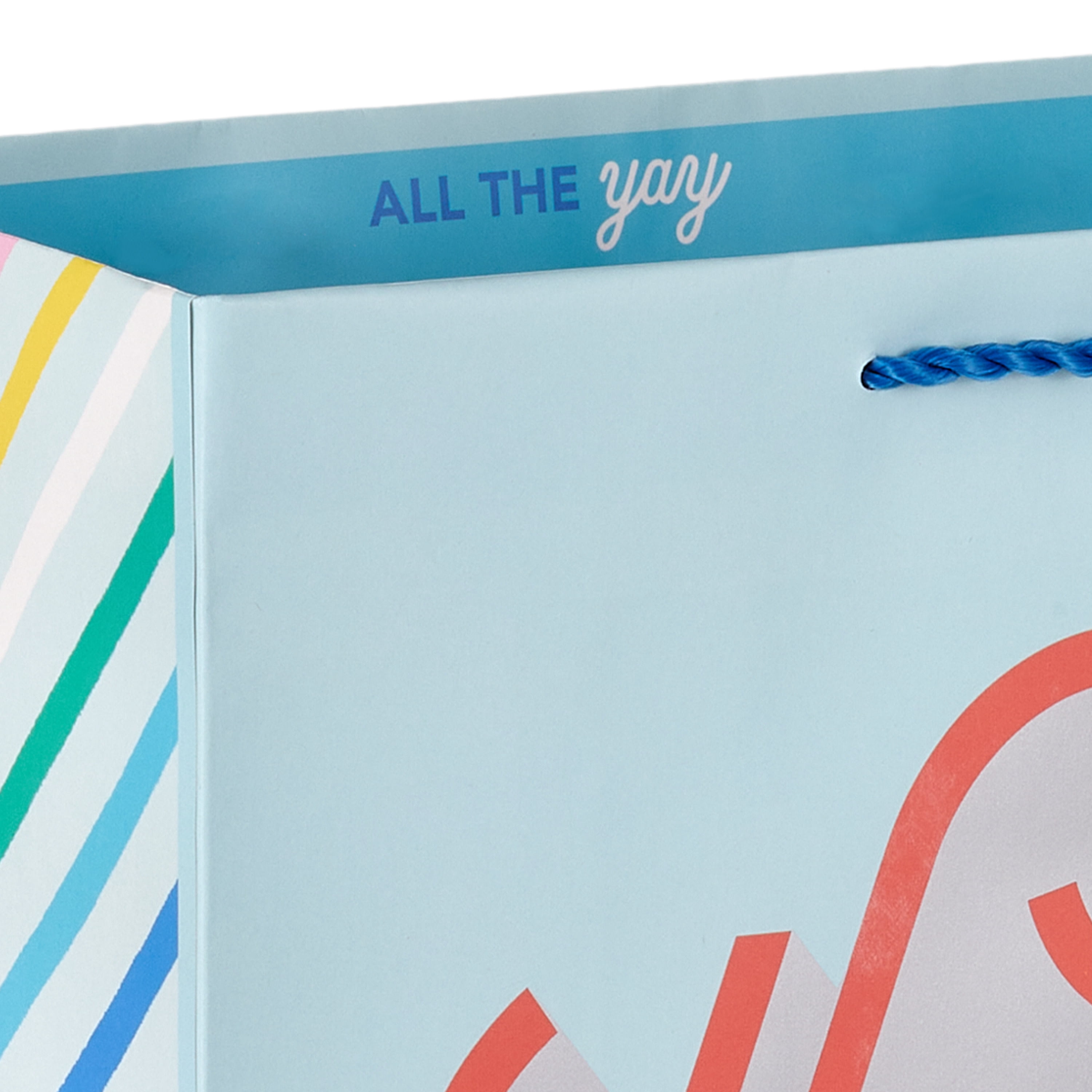 Hallmark Large Gift Bag (Happy Birthday on Aqua), 1 count