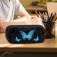 thumbnail image 6 of Kuiaobaty Butterfly Flower Print Backpack and Lunch Bag Set for Girls Lightweight Backpack Pencil Case with Zipper Roomy Sturdy Bookbag Lunch Box with Adjustable Strap for School Picnic, 6 of 7