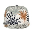 thumbnail image 2 of Easygdp Tropical Leaves Baseball Cap with Adjustable Flat Suitable for Head Circumference 22.4-23.6 in, 2 of 9