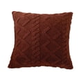 thumbnail image 1 of Funda de almohada 43x43cm Multiusos Cuadrada Cómoda Ropa de cama Elegante Marrón, 1 of 9
