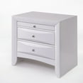 thumbnail image 3 of Elegant White 3 Drawer Nightstand, 3 of 4