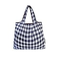 thumbnail image 3 of Wrapables Foldable Tote Nylon Reusable Grocery Bag (Set of 2), Black Checkers, 3 of 5