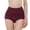 Z17-Red, variant on Tummy Control Underwear for Women High Waisted Body Shaping Solid Panties Seamless Breathable Compression Shapewear Briefs