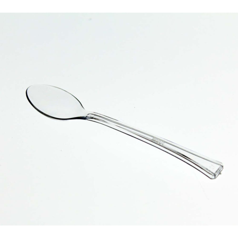 Clear Plastic Mini Spoons, Quality Disposable Tasting Spoons, Heavy