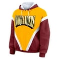 thumbnail image 2 of Women's WEAR by Erin Andrews Gold/Burgundy Washington Commanders Retro Crinkle Full-Zip Hoodie Windbreaker, 2 of 5