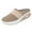 Khaki, variant on Women Slip on Mules Backless Walking Shoes Air-Cushion Orthopedic Diabetic Slippers with Arch Support