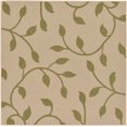 thumbnail image 1 of Unique Loom Botanical Collection Floral Vines Transitional Indoor and Outdoor Flatweave Square Rug, 6 Feet, Green/Ivory, 1 of 2