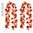 thumbnail image 1 of De Arce Artificiales De Otoño, 2 Uds. Planta Colgante De Otoño De Acción De Gracias Para El Hogar, Jardín, Pared, Puerta, Telón De Fondo, Decoración De Chimenea Scienceny HA040735-02, 1 of 6