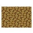 thumbnail image 1 of Sunflower Cutting Board, Cartoon Blossoms Lively Petals and Green Leaves Nature Gardening Plants, Decorative Tempered Glass Cutting and Serving Board, Large Size, Brown Yellow Green, by Ambesonne, 1 of 1