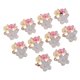 thumbnail image 1 of Botón de flor de de imitación de perlas de 10 piezas para broche, 20x17x5mm Zulema flor de la perla de espalda plana, 1 of 8