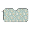 thumbnail image 7 of Picia Floral Daisy Curved Windshield Sunshade Accordion Folding Style Auto Shade for Car Truck SUV Van Blocks UV Ray Sun Visor Protector -Small, 7 of 7