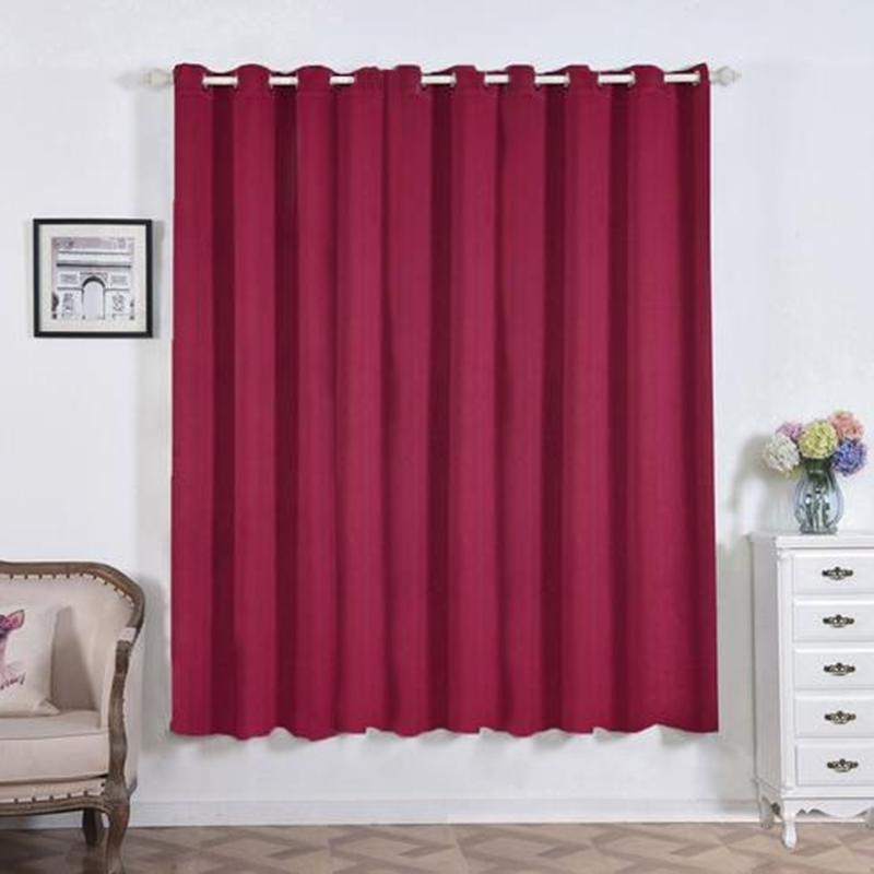 Burgundy Blackout Curtains 2 Packs 52 x 84 Inch Blackout Curtains