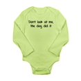 thumbnail image 1 of CafePress - Don't Look At Me, The Dog Did It Long Sleeve Infan - Long Sleeve Infant Bodysuit, 1 of 1