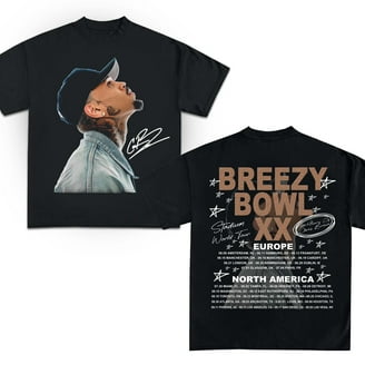 Chris Brown Breezy Bowl XX Tour T-Shirt, Chris Brown Album Shirt