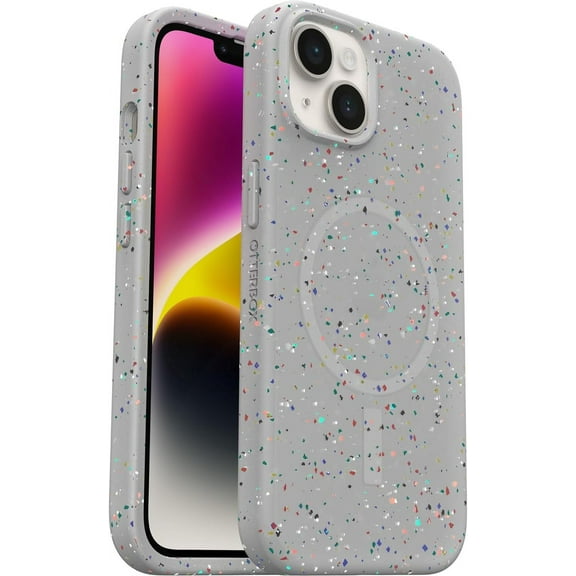 OtterBox iPhone 14 Sustainable Series Case with MagSafe - Shower (Grey), Shockproof, Drop Proof, Ultra-Slim, Protective Case