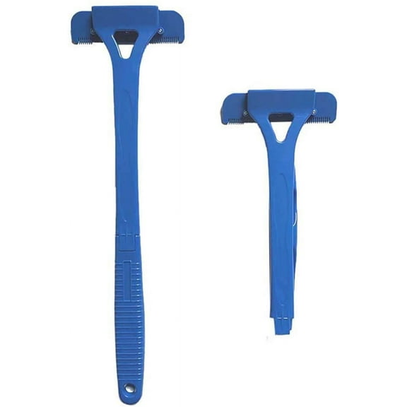 Professional Body Shaver with Foldable Long Handle - Back Hair Removal Wet or Dry Hair Trimmer