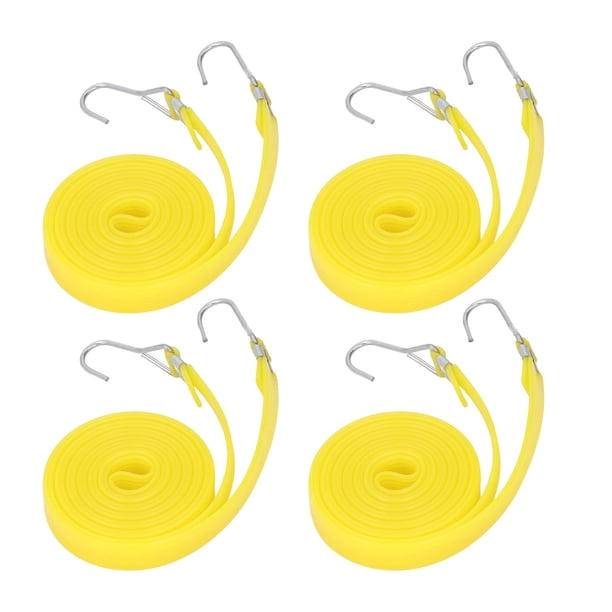 Cuerdas Elásticas Con Ganchos, 10 Unidades De Cuerda Elástica Para Exteriores PEP De 2 Cm De Ancho, Correa Elástica Resistente, Cuerda De Amarre, Correas De Amarre, Correa De