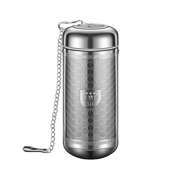 316 Stainless Steel Honeycomb Texture Tea Filter Teapot for Brewing Tea, Tea Compartment and Water Separation L