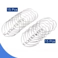 thumbnail image 2 of Uxcell MR16 Lamp Retaining Spring Clip Ring 2 Shapes Steel Bulb Holder 30 Pack, 2 of 6