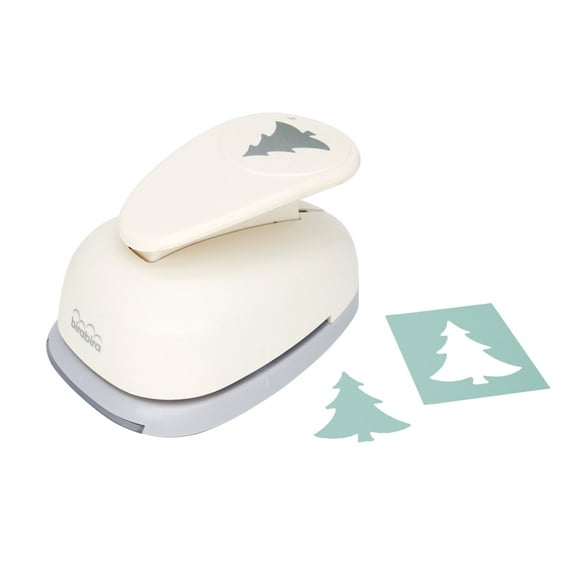 Bira Craft 3 inch Fir Tree, Christmas Tree, Christmas Punch, Lever Action Craft Punch for Paper Crafting Scrapbooking