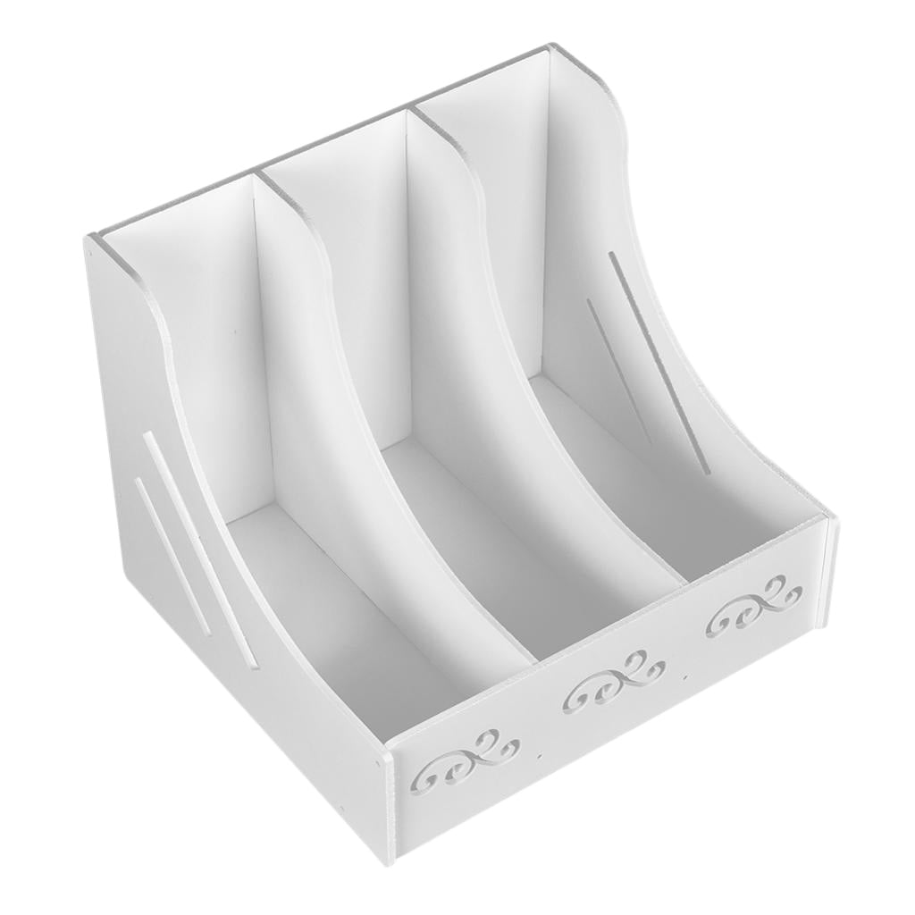Self-Assembly Files Organizer Box for Organizer Supplies White Color Set 