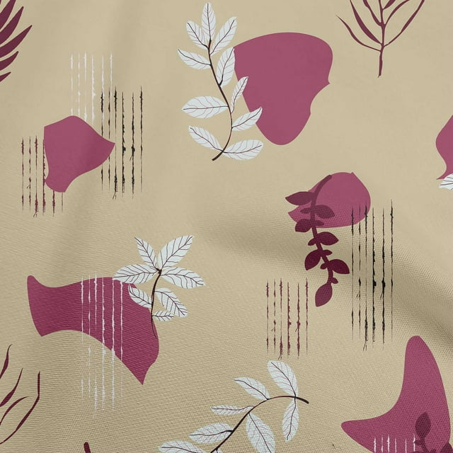 oneOone Polyester Spandex Light Brown Fabric Abstracts Craft Projects Decor Fabric Printed By The Yard 56 Inch Wide