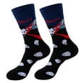 thumbnail image 3 of Chaussettes Noires d'Halloween pour Femmes Filles Imprimé Chauves-Souris Motif Coloré Mignon, 3 of 7