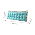 thumbnail image 3 of Rectangular Breathable Bed Reading Bolster Pillow With Strap, Adult Headboard Support Cushion 80x45, 3 of 9