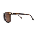 thumbnail image 4 of Mens No Glare Polarized Flat Top Horn Rim Rectangle Sunglasses Tortoise Brown, 4 of 4
