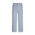 thumbnail image 3 of Casual Linen Trousers For Everyday Comfort And Stylish With Button Detail In A Revamped Classic Style For Men, 3 of 4