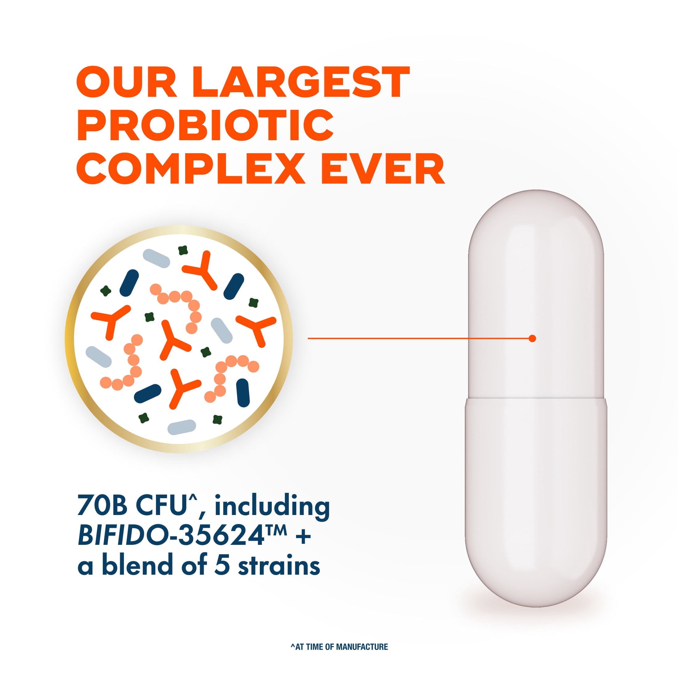 Align Probiotics, 70 Billion CFU^, Daily Probiotic Supplement, 30 Capsules