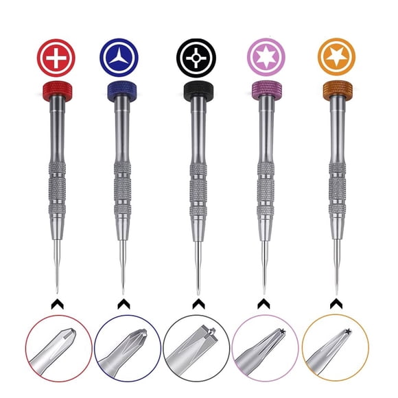 KUAIQU 0.8 Cinq Étoiles +1.5 T2 Torx 0.6Y Mini Tournevis de Poche Outil de Réparation Magnétique pour iPhone Électronique Tablette Réparation