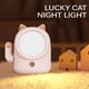 thumbnail image 5 of Luz De Noche De Gato De La Suerte, Luz De Noche Led, Lámpara De Noche Recargable Por Usb Para Dormitorio, Sala De Estar, Dormitorio, Habitación Infantil, Oficina Noticed HA026677-01, 5 of 5