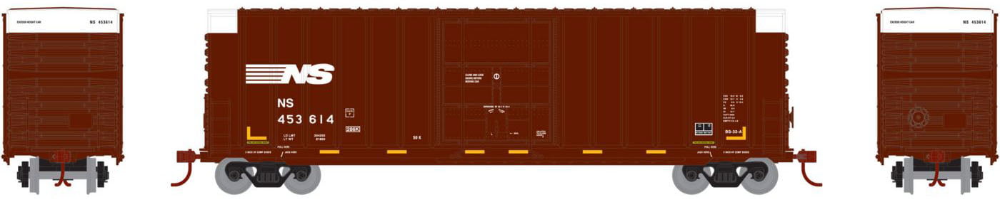 HO Scale Roundhouse 88497-50' High Cube Box Car  Norfolk Southern #57 