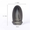 thumbnail image 3 of GUOOL Ceramic Backflow Incense Burner Cone Diffuser Novelty Gift Censer Incense Holder, 3 of 8