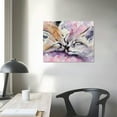thumbnail image 4 of Orinice Cute Cat Fine Art Aesthetic Poster & Print Wall Painting for Home Decor - Canvas Wall Art for Living Room Bedroom Office, Mother's Day Gift 16x12in, 4 of 6