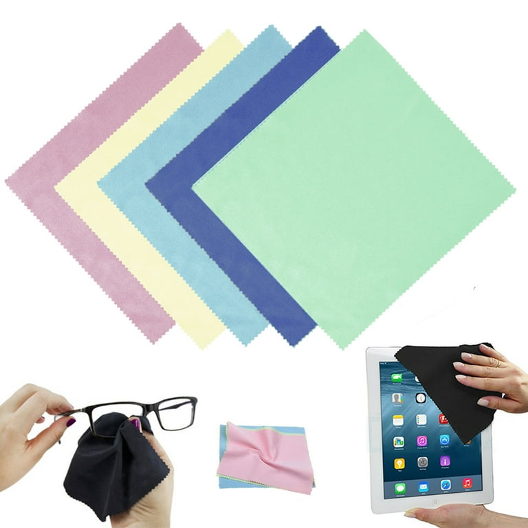 Your Choice Microfiber Cleaning Cloths 6 Pack for Eyeglasses, Camera Lens,  Cell Phones, CD, DVD, Computers, Tablets, Laptops, Telescope, LCD Screens  and Other Delicate Surfaces Cleaner