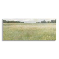 Vast Grassland Field Rural Scene Landscape Graphic Art Gallery Wrapped Canvas Print Wall Art