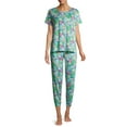 thumbnail image 2 of Secret Treasures Women's Plus Size Short Sleeve T-Shirt and Joggers Pajama Set, 2 of 6
