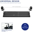 thumbnail image 4 of VIVO Black Clamp-on Under Desk Keyboard Tray with Swinging Height Adjustment, 4 of 8