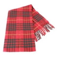 thumbnail image 1 of Locharron of Scotland Bowhill Cameron Clan Modern Lambswool Tartan Scarf - Red/Green/Yellow, 1 of 3