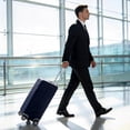 thumbnail image 2 of Unique Bargains High Elasticity Luggage Cover for Suitcases Bags Navy Blue Small, 2 of 2